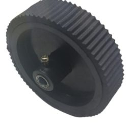 7x2 Black Wheel for Gear Motor-srkelectronics.in