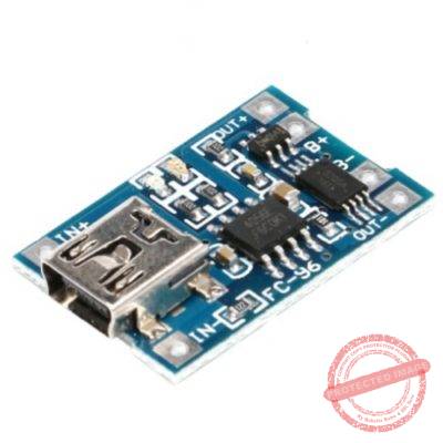 Mini USB TP4056 Battery Charging Module With Protection - SRK ELECTRONICS