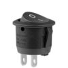 SPST ON-OFF 2Pin Round Rocker Switch-srkelectronics.in