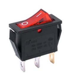 SPST ON-OFF 3Pin Rocker Switch with Light KCD3-srkelectronics.in