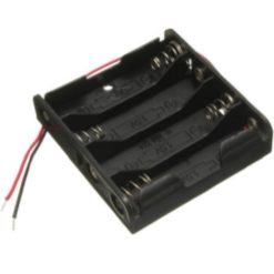 4 Cell AA Battery Holder-srkelectronics.in