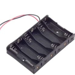 6 Cell AA Battery Holder-srkelectronics.in
