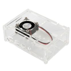 Raspberry PI4 Acrylic Case with Cooling Fan Slot-srkelectronics.in