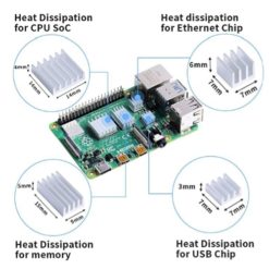 Raspberry Pi4 Aluminium Heat Sink-srkelectronics.in