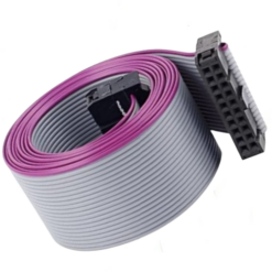 20Pin Flat Ribbon Cable Female To Female 2.54mm 2Meter (A Type FRC Cable)-srkelectronics.in