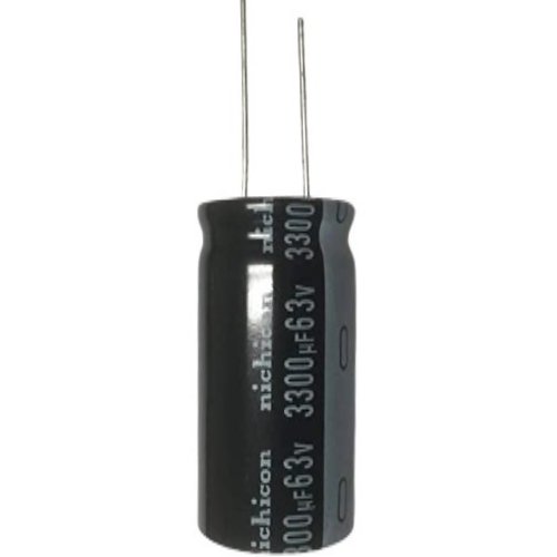 2 Condensatori Elettrolitici 63V 3300uF - Dimensioni 18x35 Mm, Ideali Per Riparazioni Elettroniche