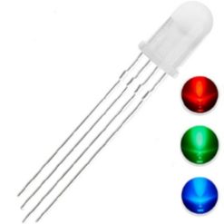 5mm RGB LED Red Green Blue Multicolor 4Pin Common Cathode-srkelectronics.in