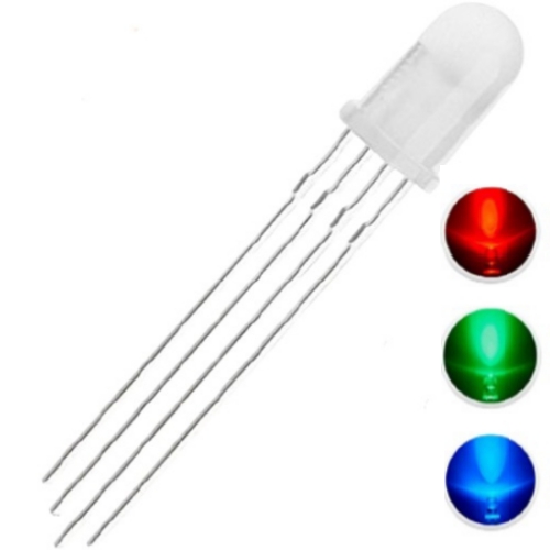 5mm RGB LED Red Green Blue Multicolor 4Pin Common Cathode-srkelectronics.in