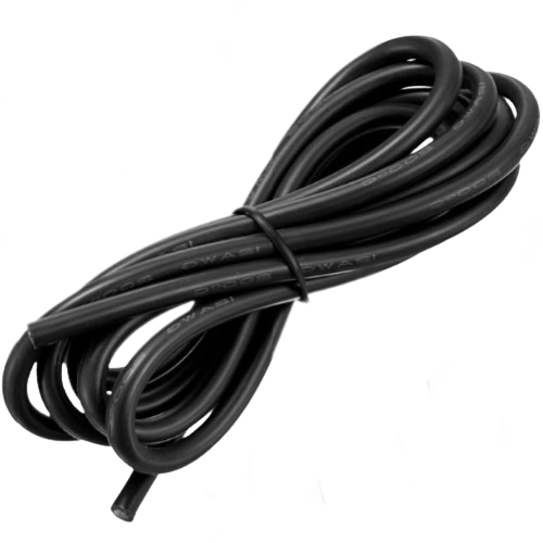 6AWG Silicone Wire Black Color 7Meter-srkelectronics.in