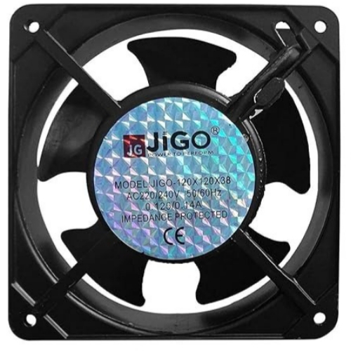 JIGO 4 Inch Axial Cooling Fan AC 230V Sleeve Bearing-srkelectronics.in